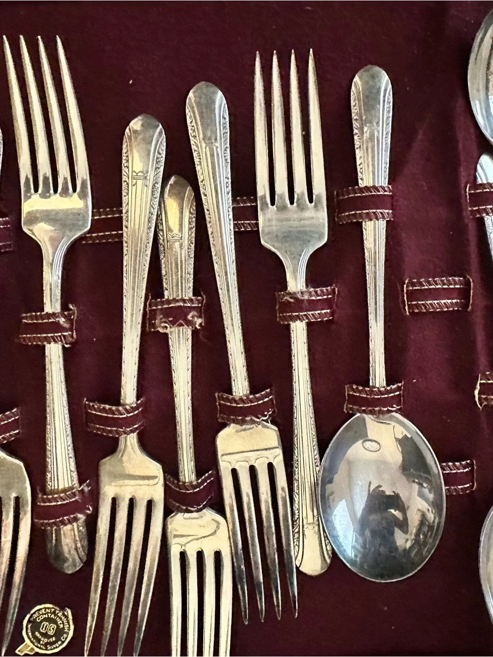 Wm Rogers Silver plated spoons, knives and forks. IS